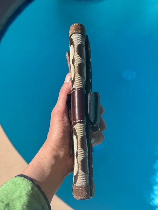 Coach SoHo studded suede signature clutch wallet vintage - Picture 14 of 17